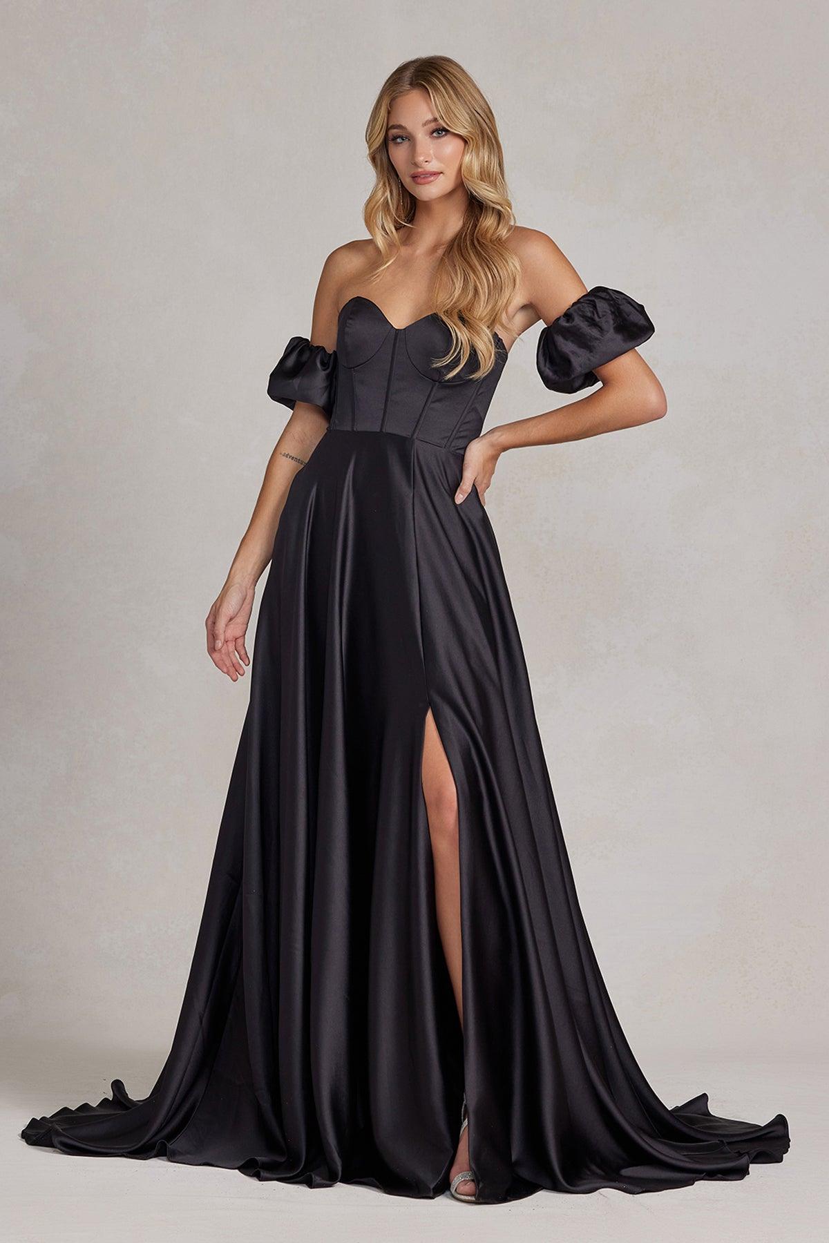 Nox Anabel K1122 Prom Off Shoulder Long Formal Gown Royal Blue