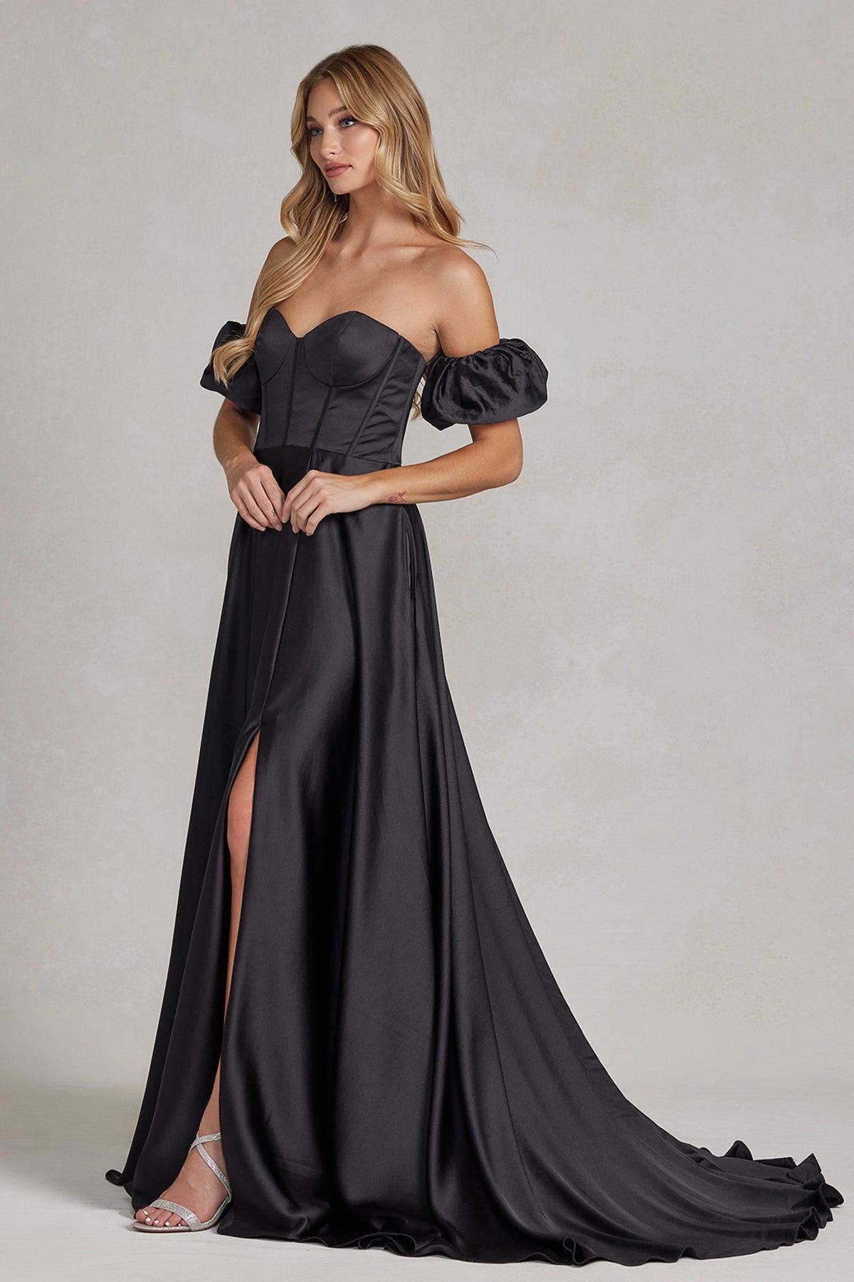 Nox Anabel K1122 Prom Off Shoulder Long Formal Gown Royal Blue