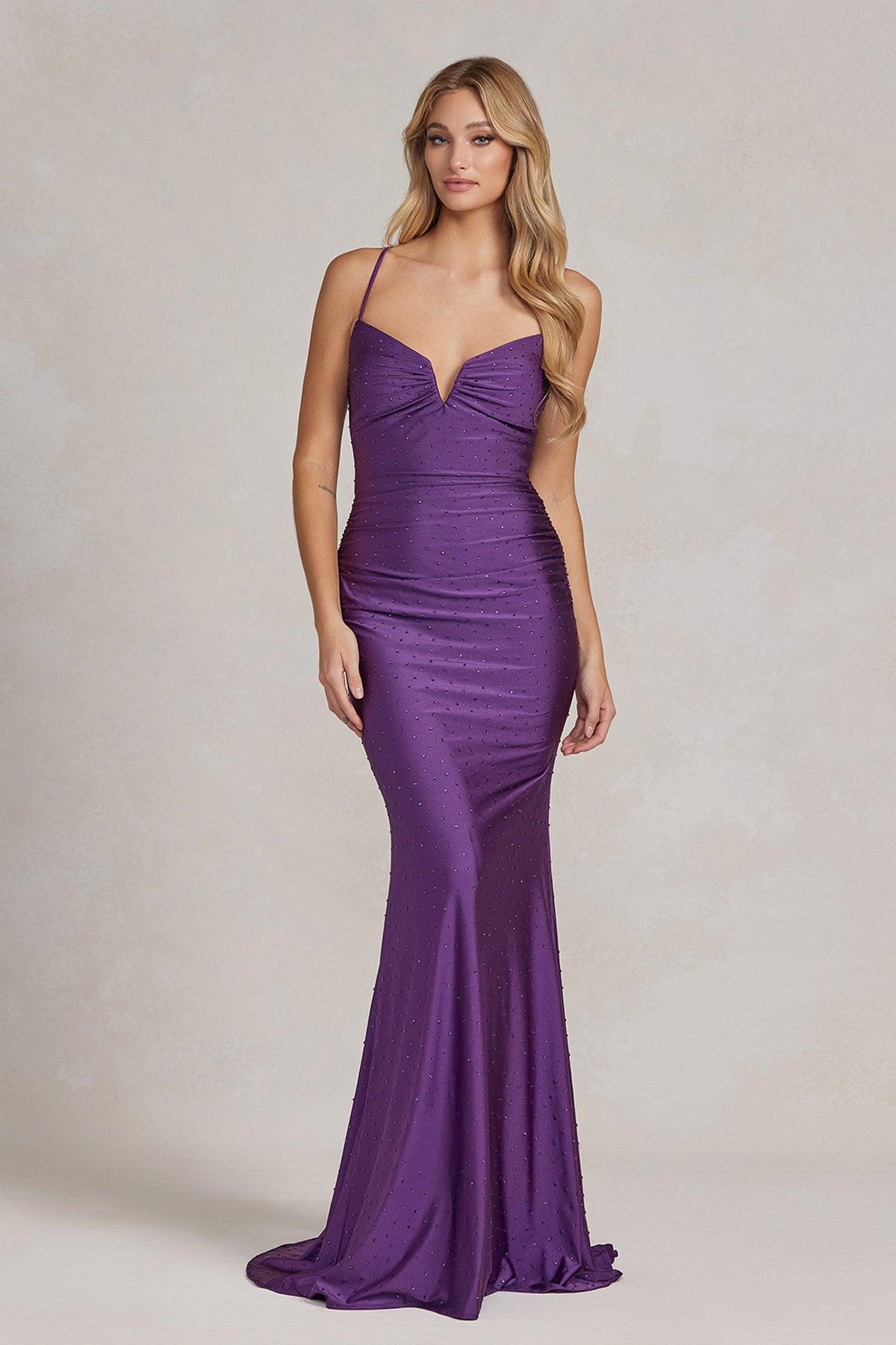 Nox Anabel G1146 Long One Shoulder Formal Prom Dress Black