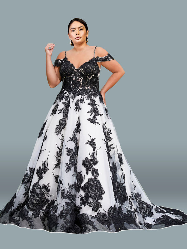 black and white wedding dresses plus size Top 15 Black and White Wedding Dresses 2024