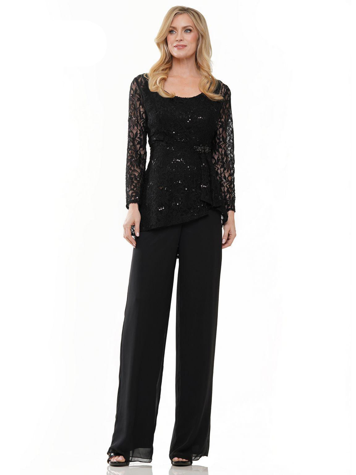Marsoni Formal Long Sleeve Jacket Pant Suit 305