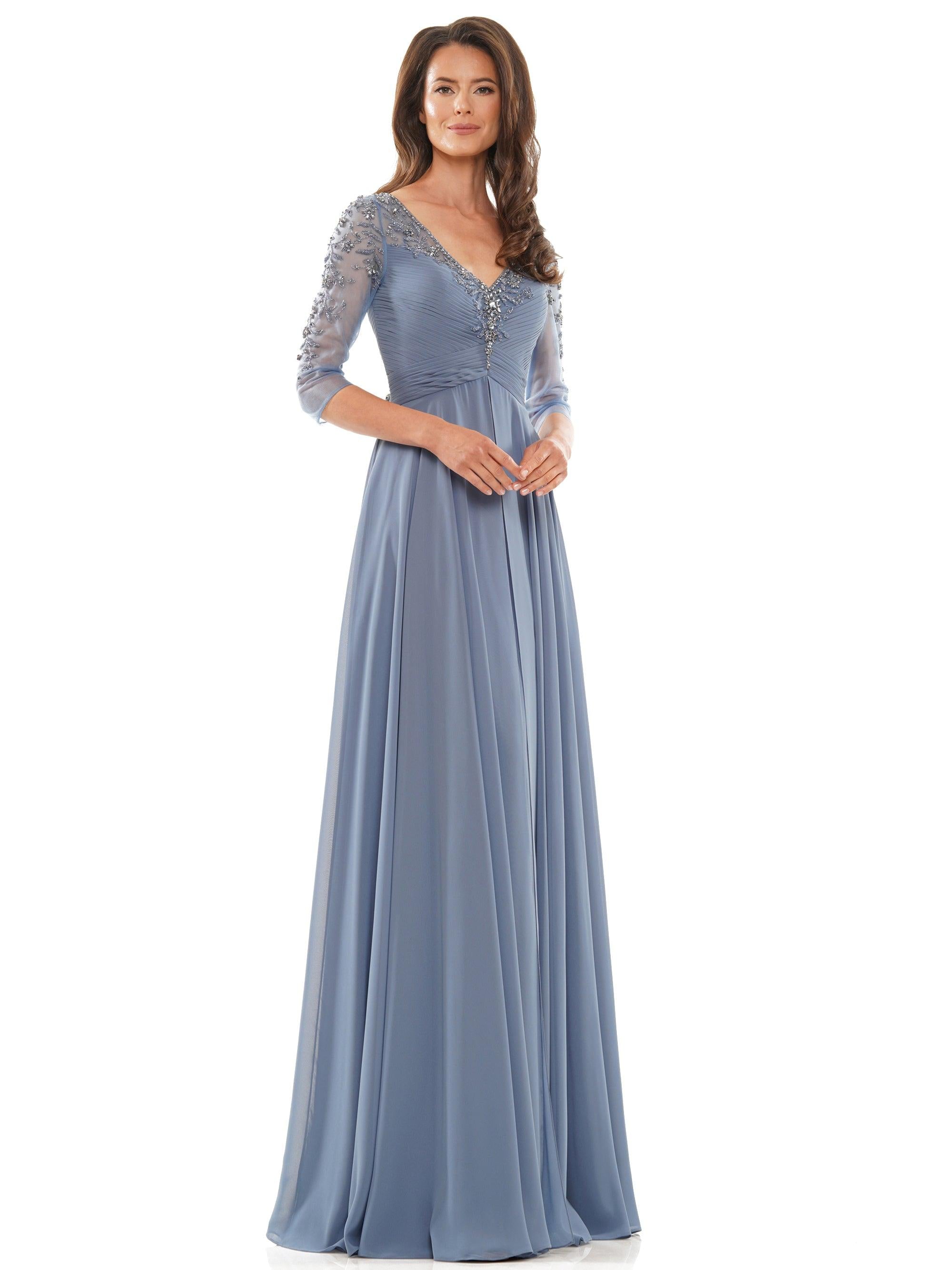 Marsoni 1171 Long 3/4 Sleeve Mother of the Bride Dress
