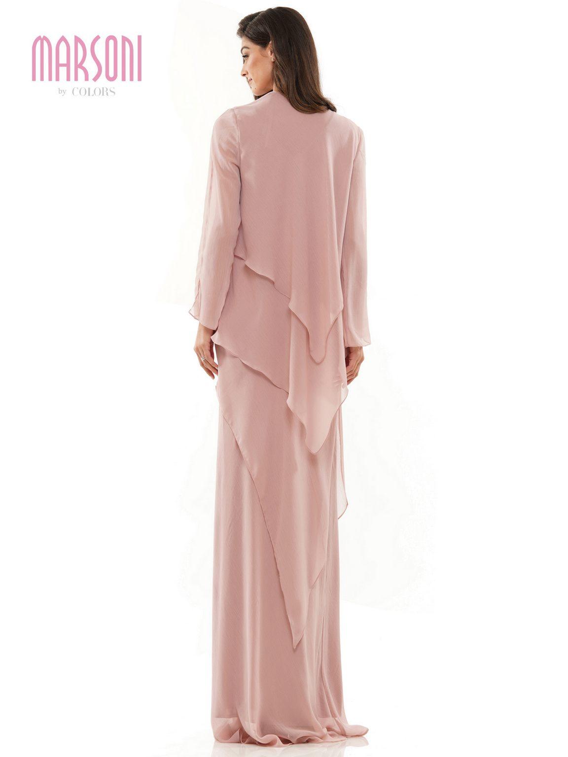 Marsoni 1230 Long Sleeveless Formal Jacket Dress