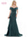 Formal Dresses Long Off Shoulder Formal Dress Deep Green