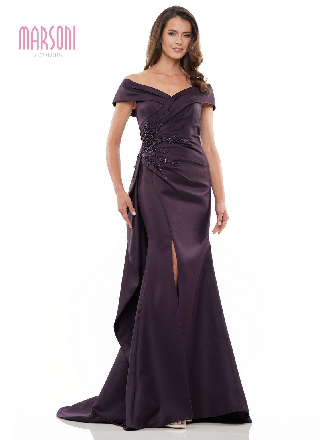 Marsoni MV1235 Long Off Shoulder Formal Dress