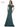 Mother of the Bride Dresses Long One Shoulder Fitted Formal Gown Deep Green