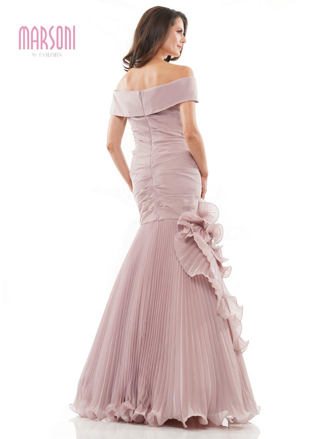 Marsoni MV1241 Long Off Shoulder Formal Mermaid Dress