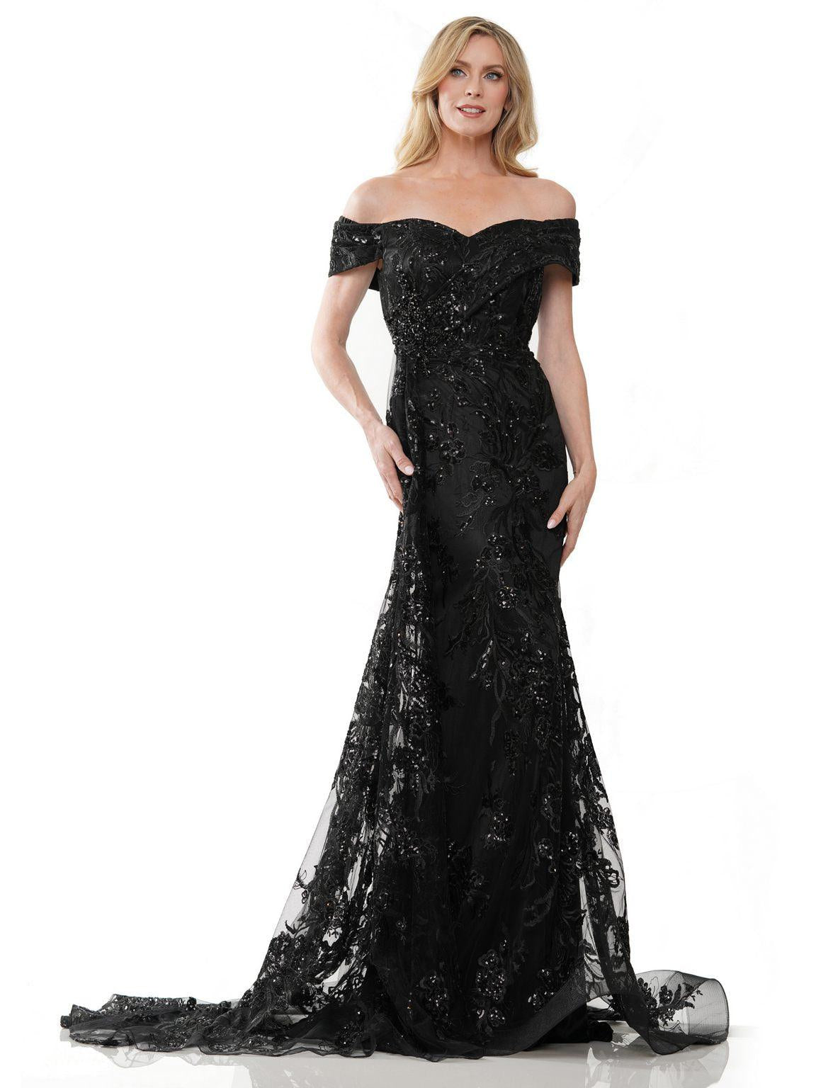 Formal Dresses Long Off Shoulder Formal Dress Black