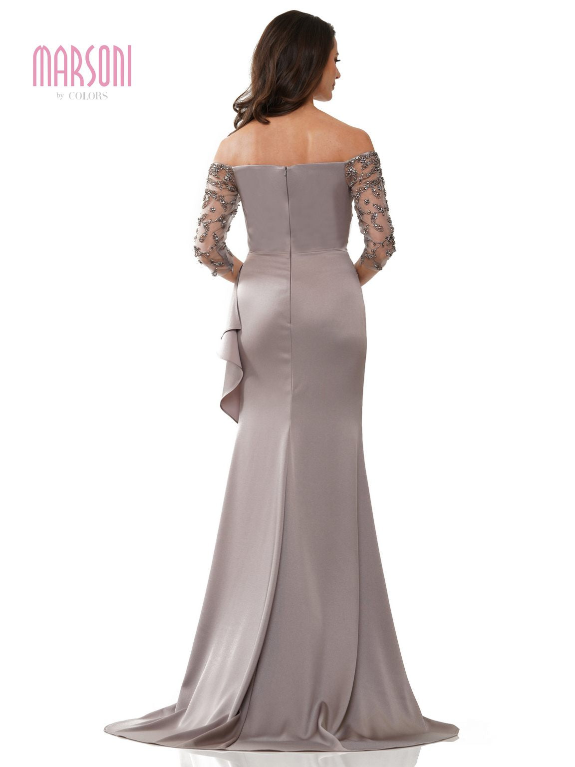 Marsoni MV1254 Long Off Shoulder Formal Dress