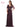 Mother of the Bride Dresses Mother of the Bride Long Beaded Short Sleeve Dress Wine 