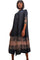 Formal Dresses Buttoned Down 3/4 Sleeve Midi Dress Multi