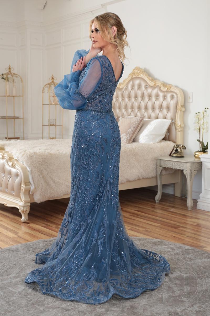 High Couture NR2220 Long Formal Beaded Prom Dress