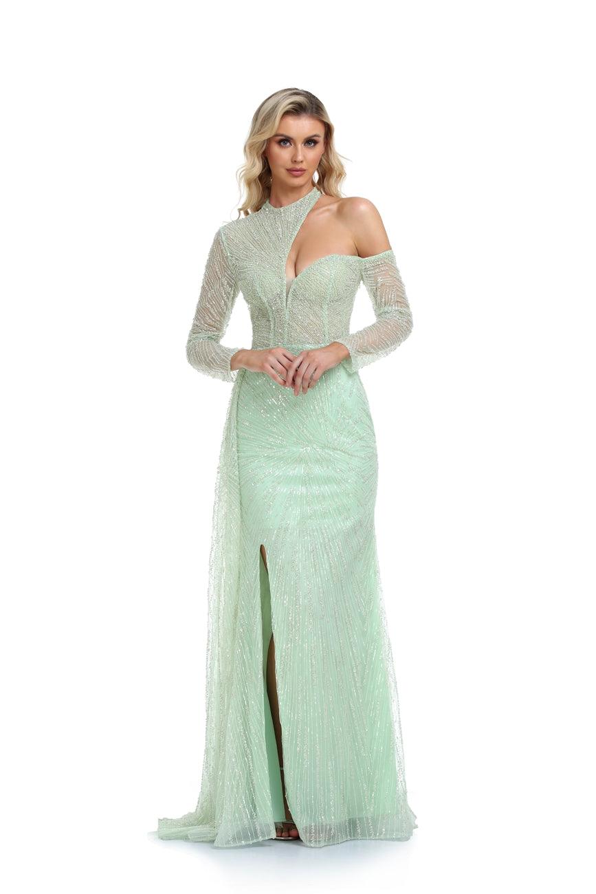 Prom Dresses Long Formal Fitted Prom Dress Mint