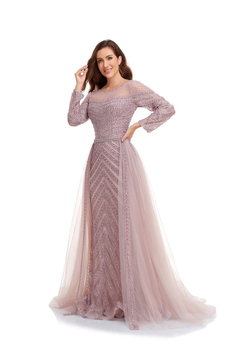 High Couture NR2230 Long Sleeve Formal Evening Dress