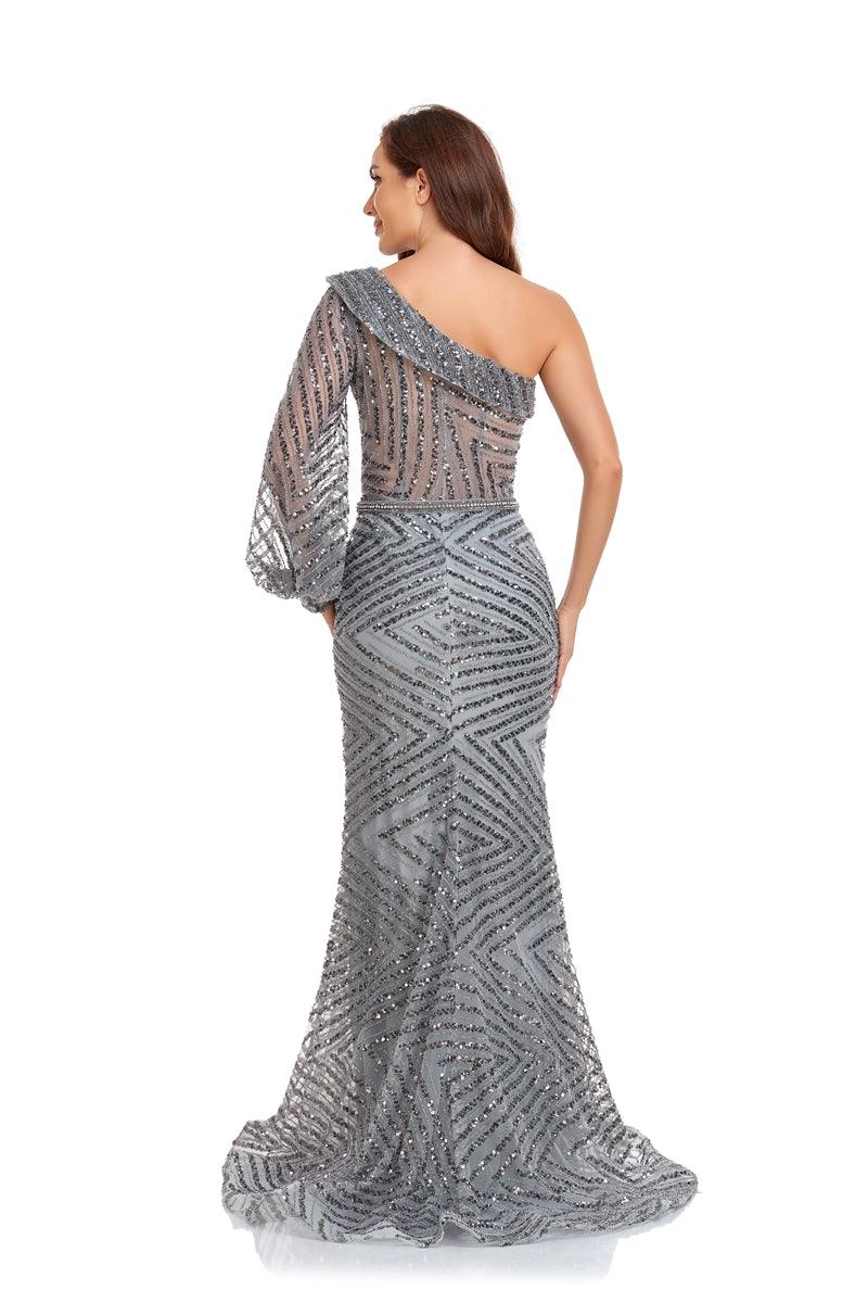 High Couture NR2231 Prom Long One Shoulder Formal Dress