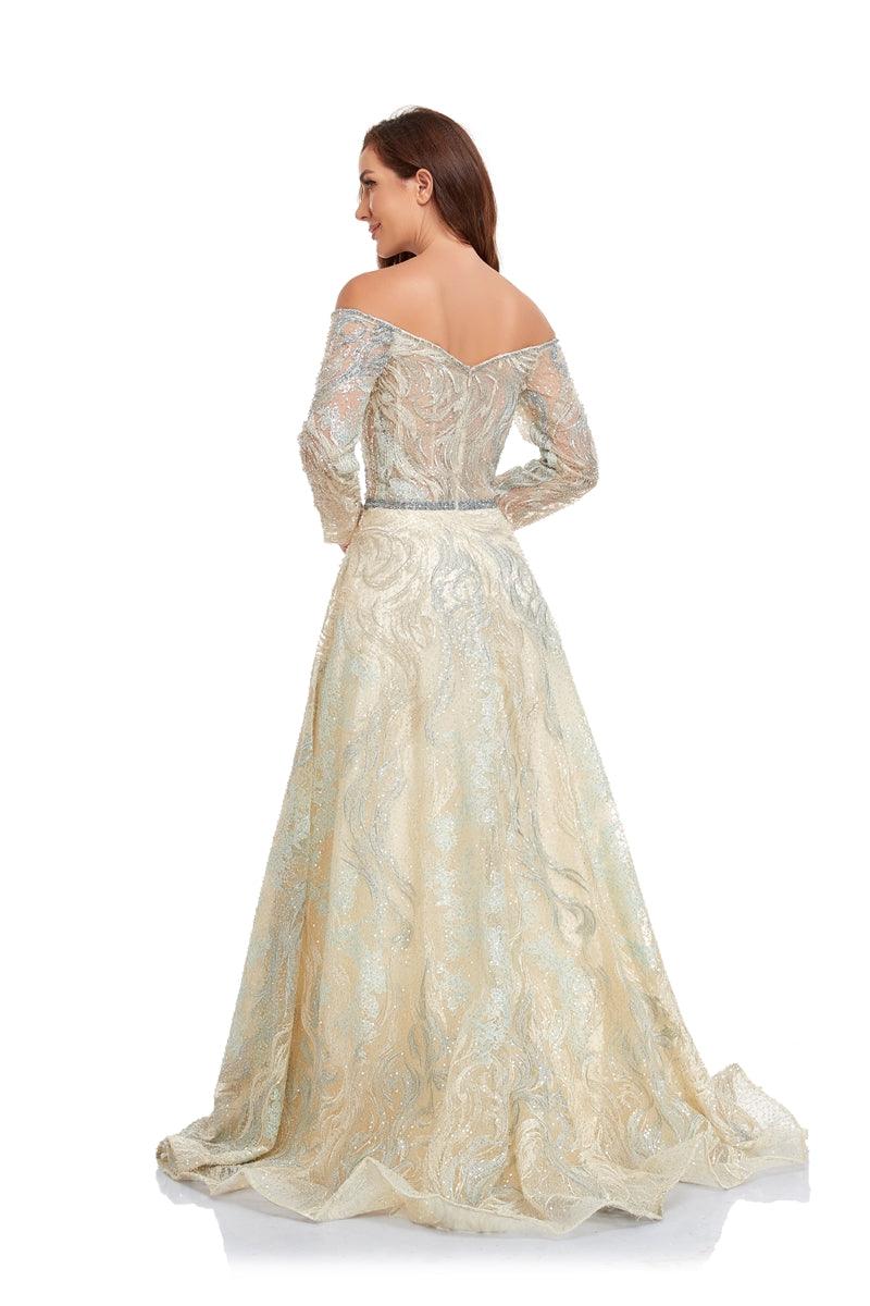 High Couture NR2232 Prom Long Off Shoulder A Line Ball Gown