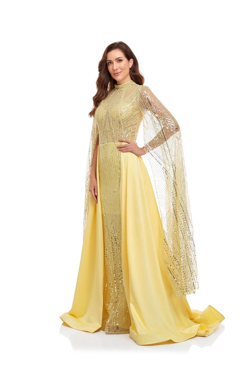 Prom Dresses Prom Long Formal Fitted Evening Dress Yellow