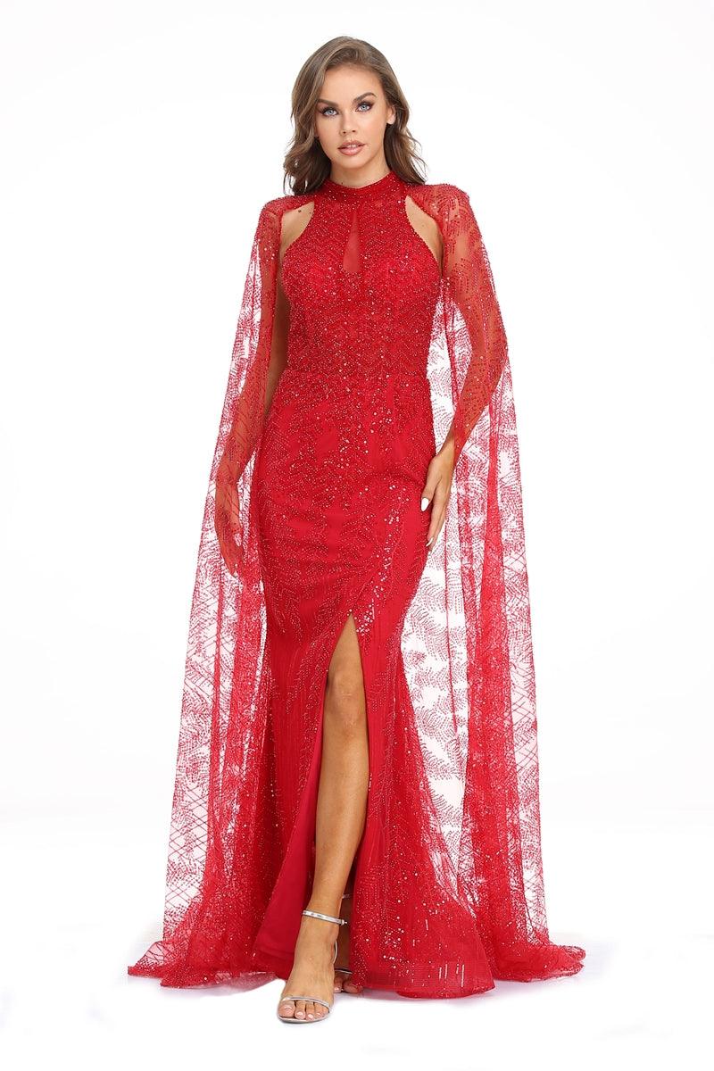 High Couture NR2237 Prom Long Halter Formal Evening Dress