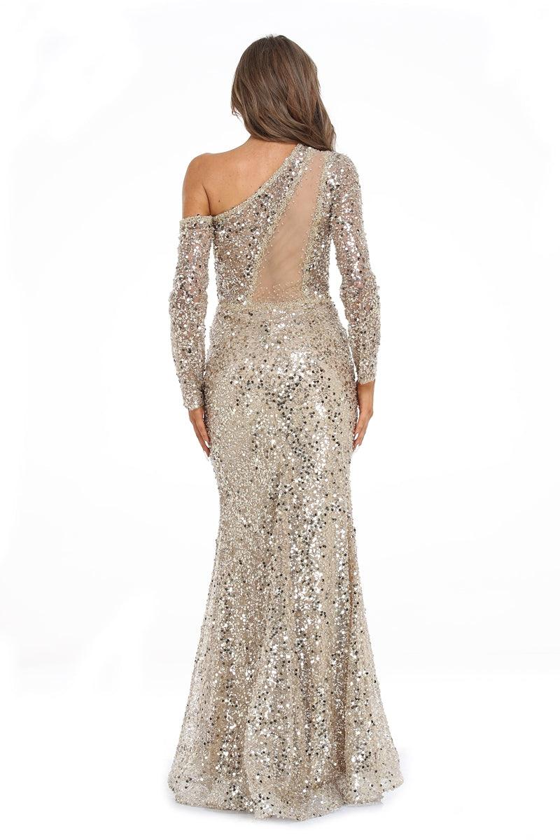 Gold Velvet long prom dress, fashion evening dress      fg3326 main image 0