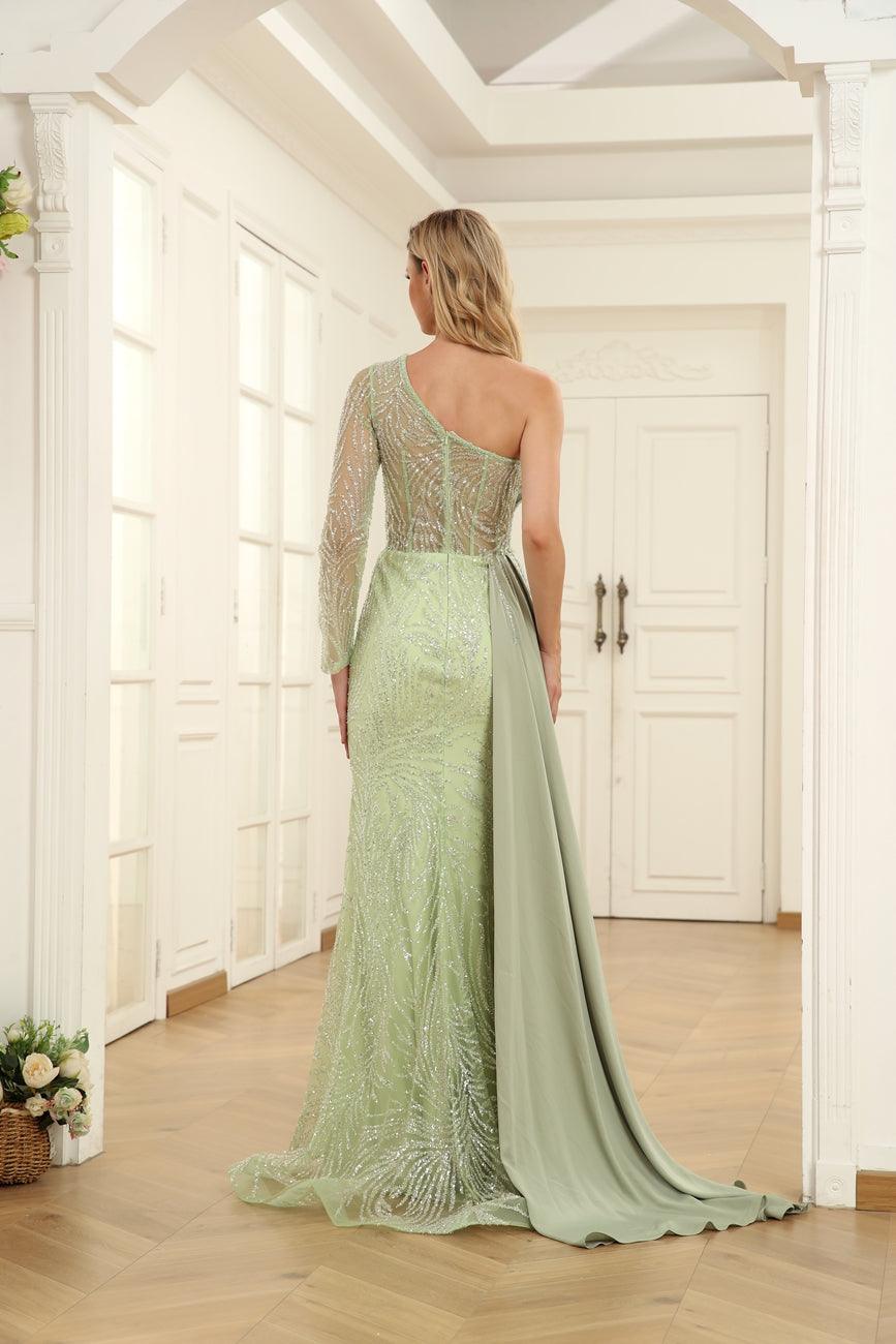 Blue High Couture NR2264 Prom Long One Shoulder Formal Dress for $536.0