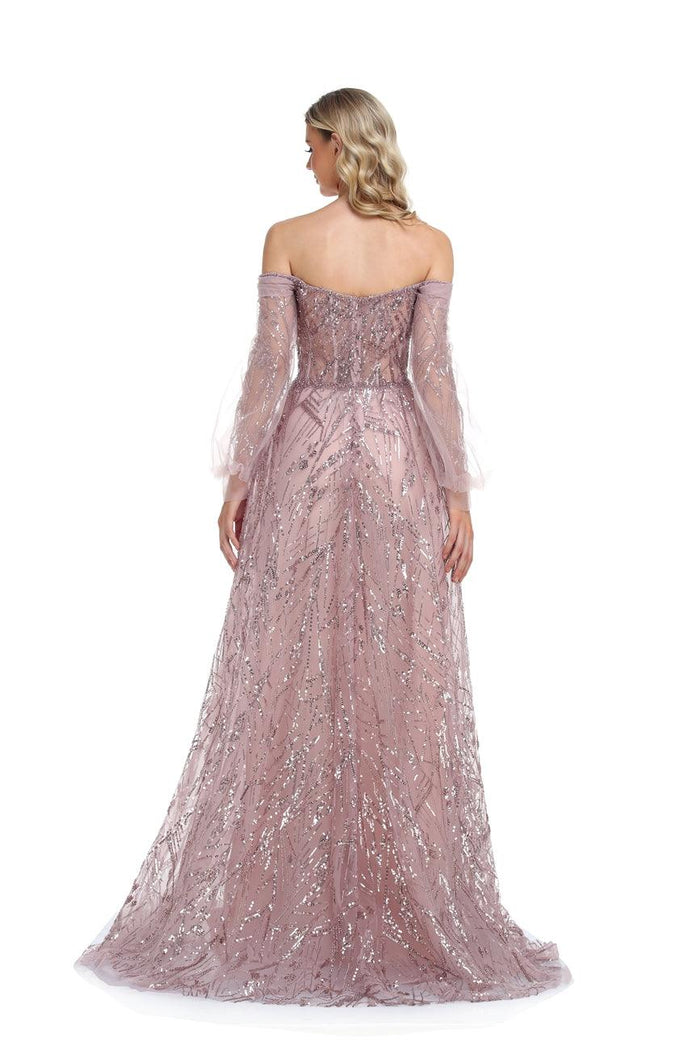 Prom Dresses Prom Long Off Shoulder Ball Gown Rose