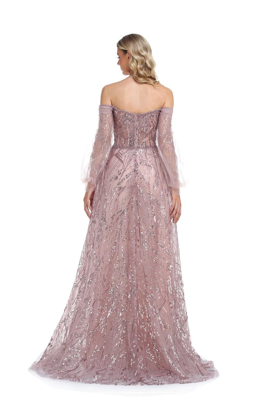 Prom Dresses Prom Long Off Shoulder Ball Gown Rose