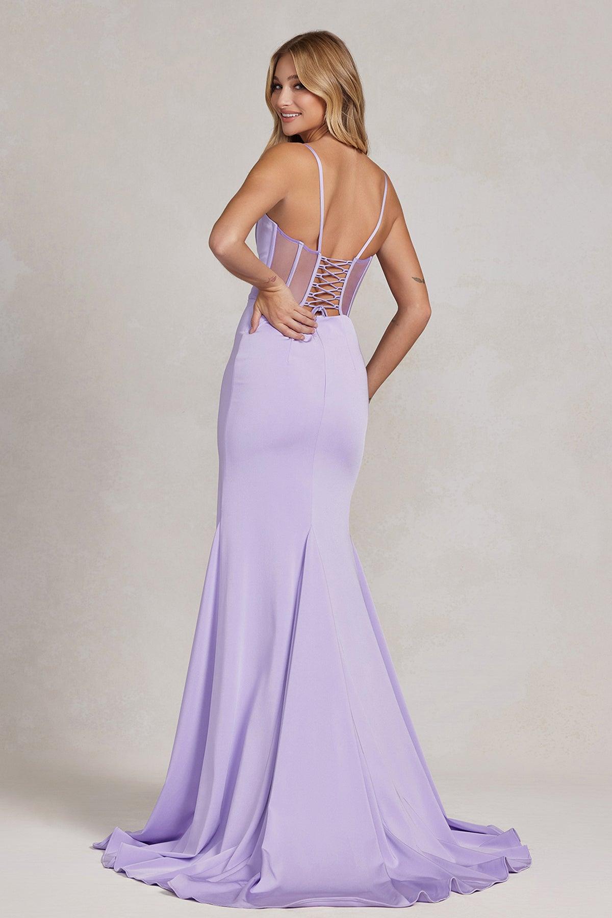 Nox Anabel G1146 Long One Shoulder Formal Prom Dress Red