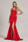 Nox Anabel G1146 Long One Shoulder Formal Prom Dress Red