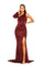 Prom Dresses Formal Sequin Long Sleeve Prom Dress Red