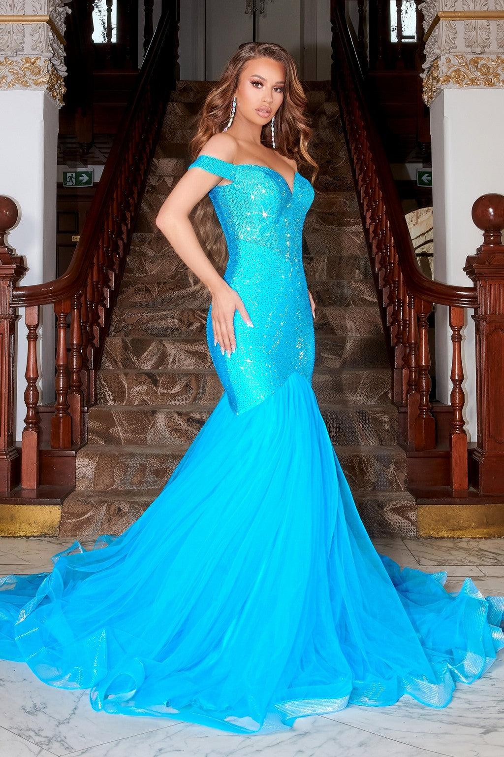 Portia and Scarlett PS21251 Long Formal Mermaid Prom Dress