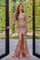Prom Dresses Long Sleeve Formal Prom Dress Rose Gold