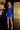 Cocktail Dresses Long Sleeve Fitted Cocktail Dress Cobalt