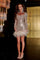 Cocktail Dresses Long Sleeve Fitted Cocktail Dress Nude