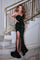 Prom Dresses Long Sleeveless Formal Fitted Prom Gown Emerald