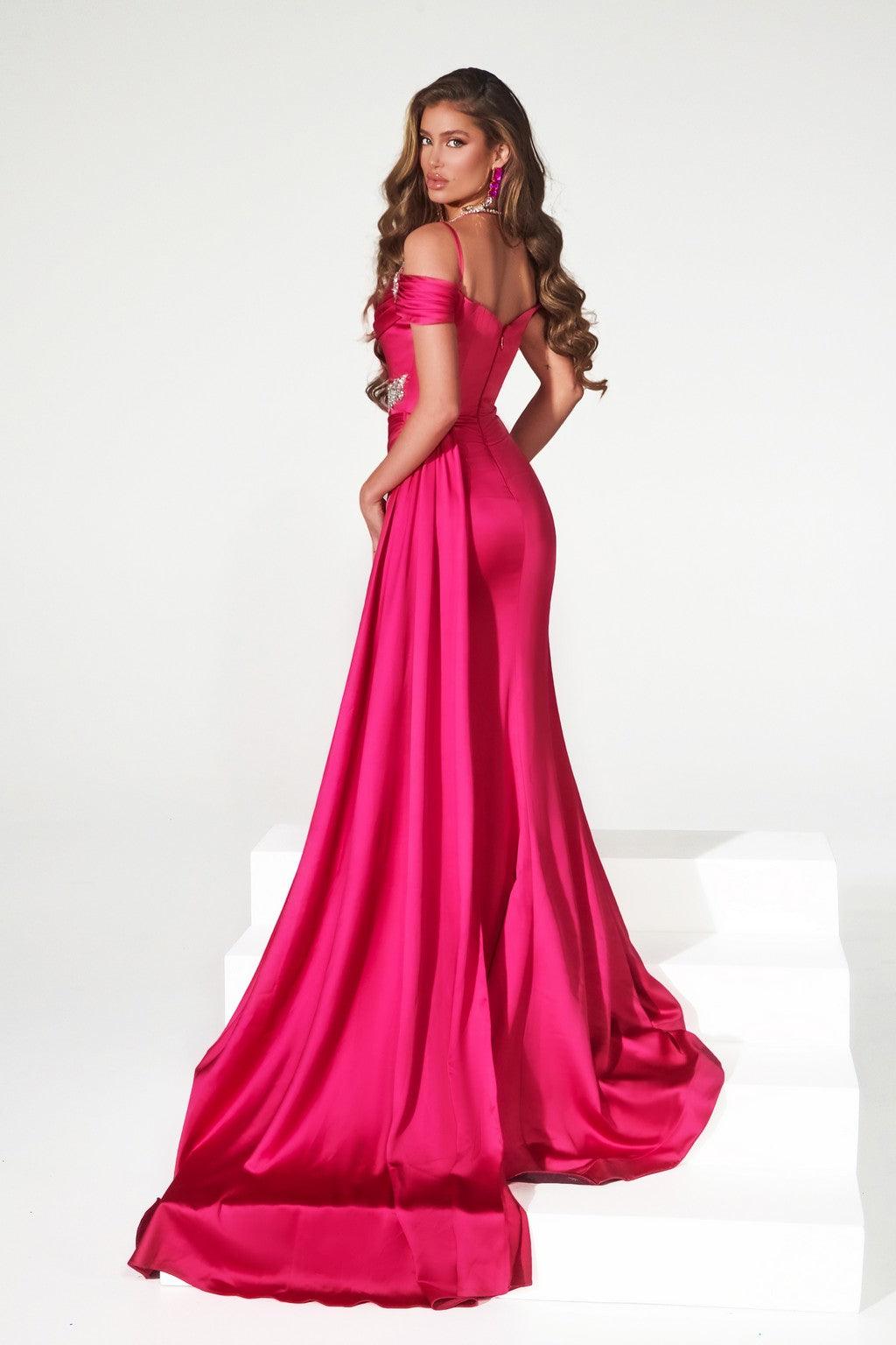 Portia and Scarlett PS23046 Long Off Shoulder Prom Dress
