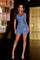 Cocktail Dresses Short Sleeveless Cocktail Dress Blue