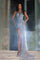 Prom Dresses Long Halter Fitted Prom Dress Silver