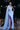 Prom Dresses Long Fitted Cape Prom Gown Blue