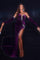 Prom Dresses Long Strapless Velvet Prom Dress Purple 