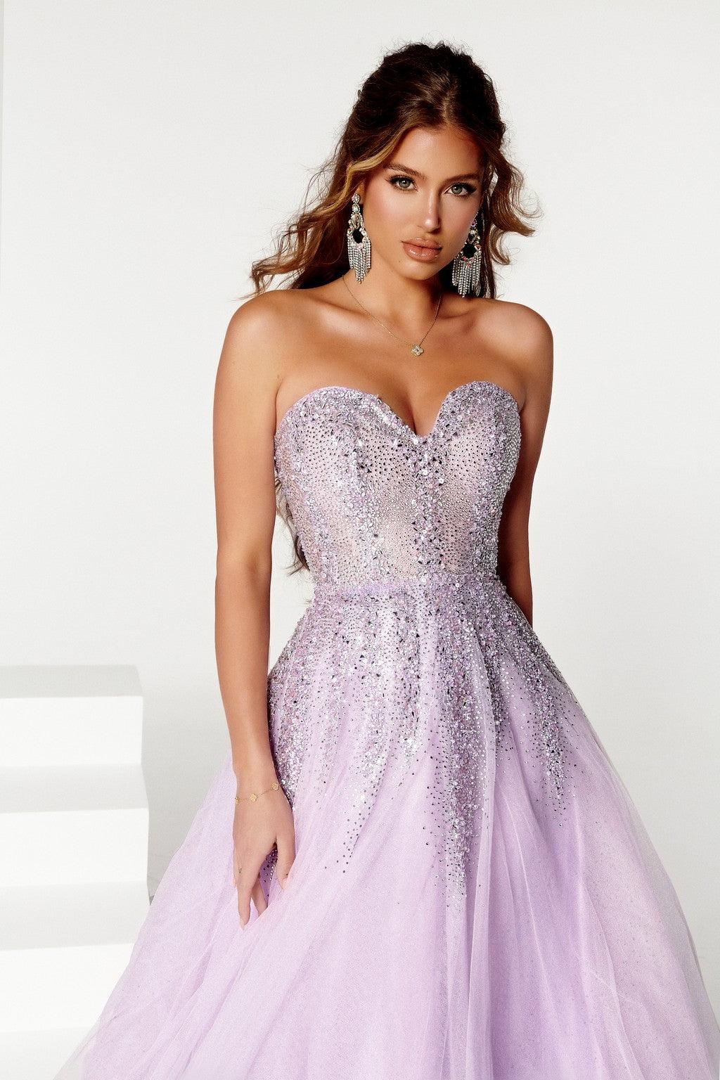 Portia and Scarlett PS23958 Long Strapless Prom Ball Gown