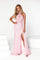 Prom Dresses Long Halter Fitted Prom Gown Pink