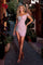Cocktail Dresses Homecoming Short Beaded Prom Dress Pink
