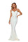 Prom Dresses Long Spaghetti Strap Fitted Prom Gown White
