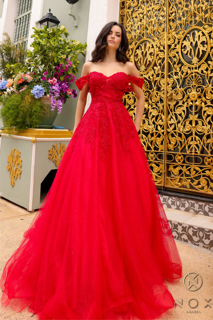 Prom Dresses Long Fitted A Line Petite Prom Gown Red