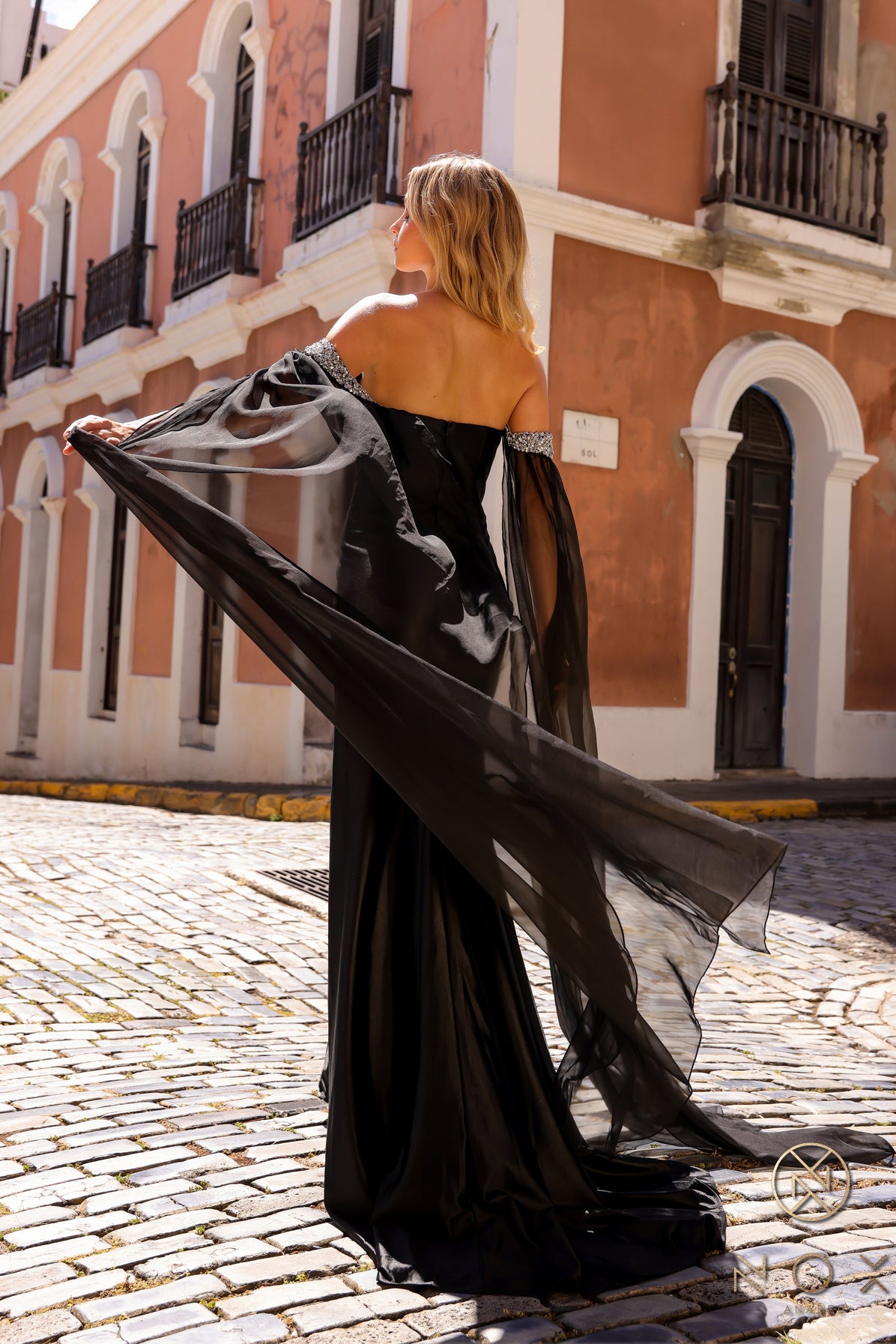 Nox Anabel R1312 Long Fitted Prom Slit Dress