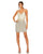 Skirt Hand Beaded Mini Skirt Only  Nude