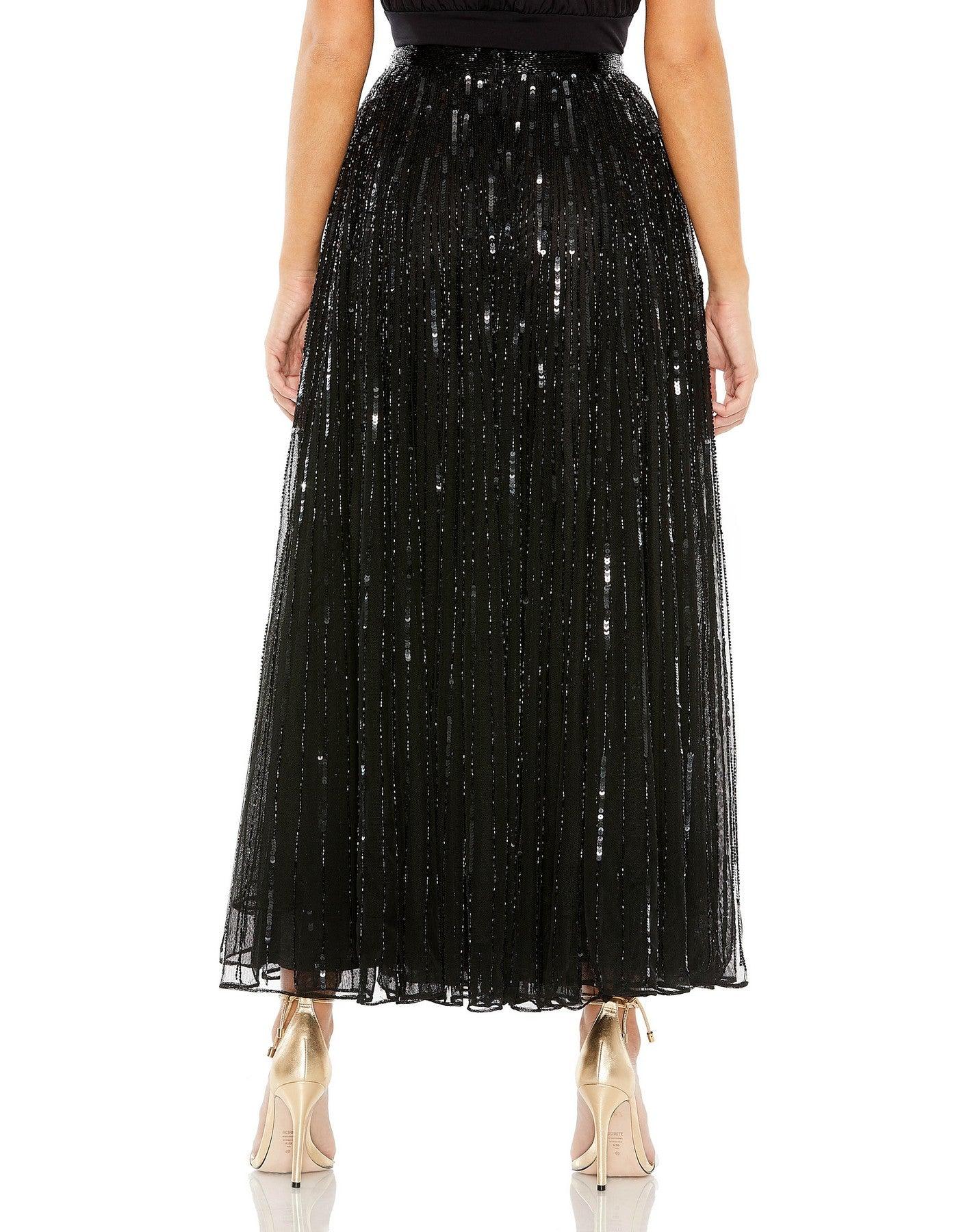 Mac Duggal R5702 Formal Tea Length Skirt Only