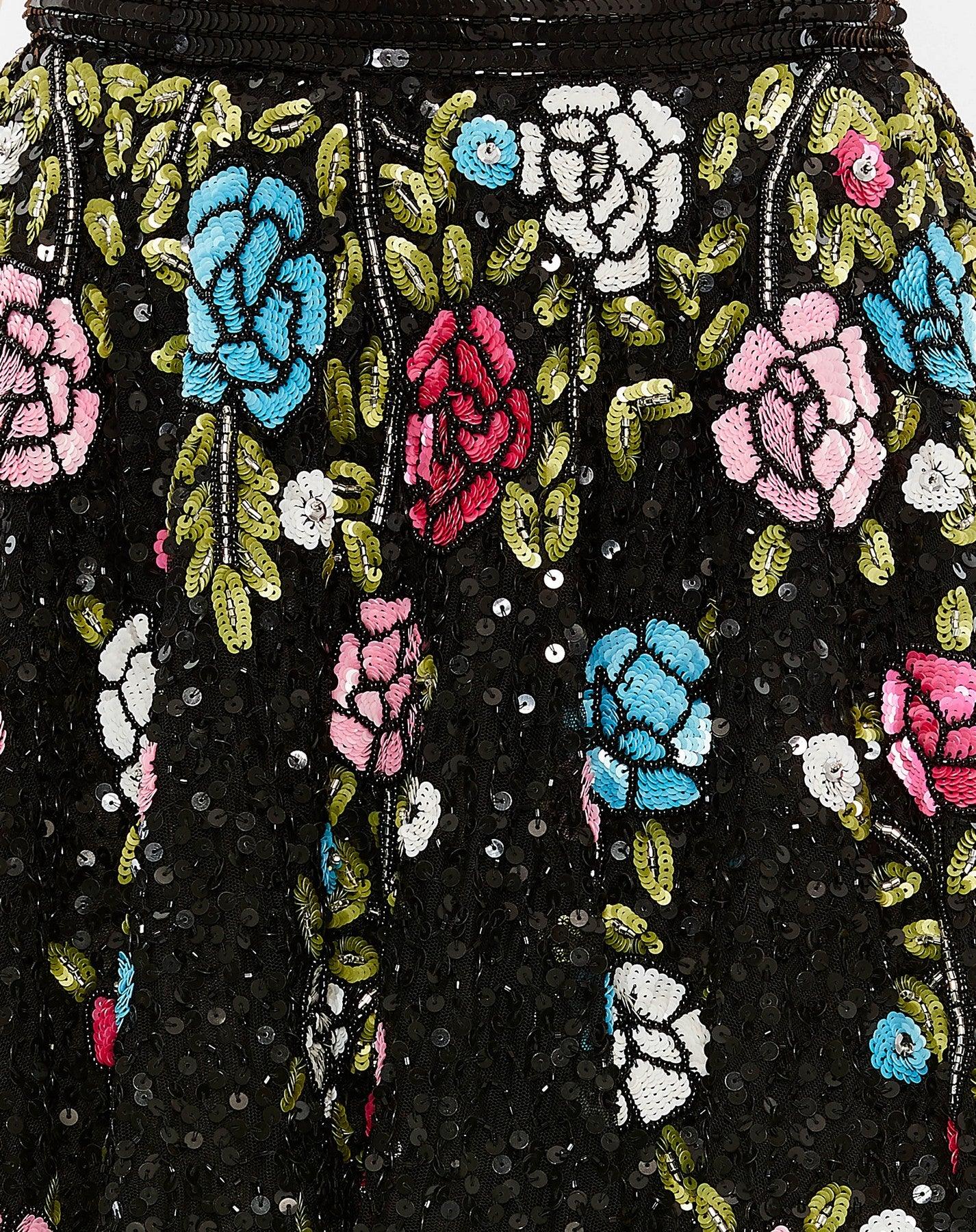 Mac Duggal R5705  Floral Cocktail Mid Thigh Skirt ONLY