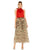 Skirt Floral Beaded Long Chiffon Skirt Only Coffee