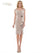 Cocktail Dresses Short Sleeveless Cocktail Dress Taupe